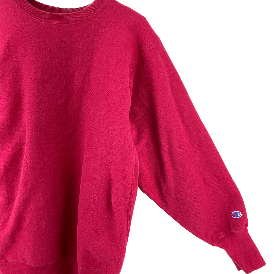 Vintage Champion Reverse Weave Red Sweatshirt Crewneck Size L Made In USA