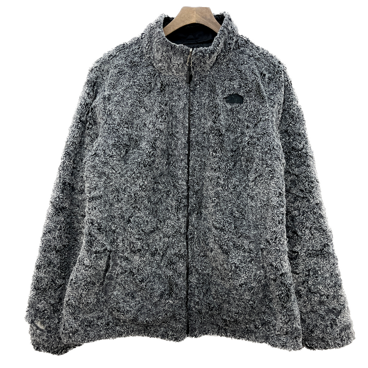 Vintage The North Face Reversible Gray Fleece Jacket Size L Women's