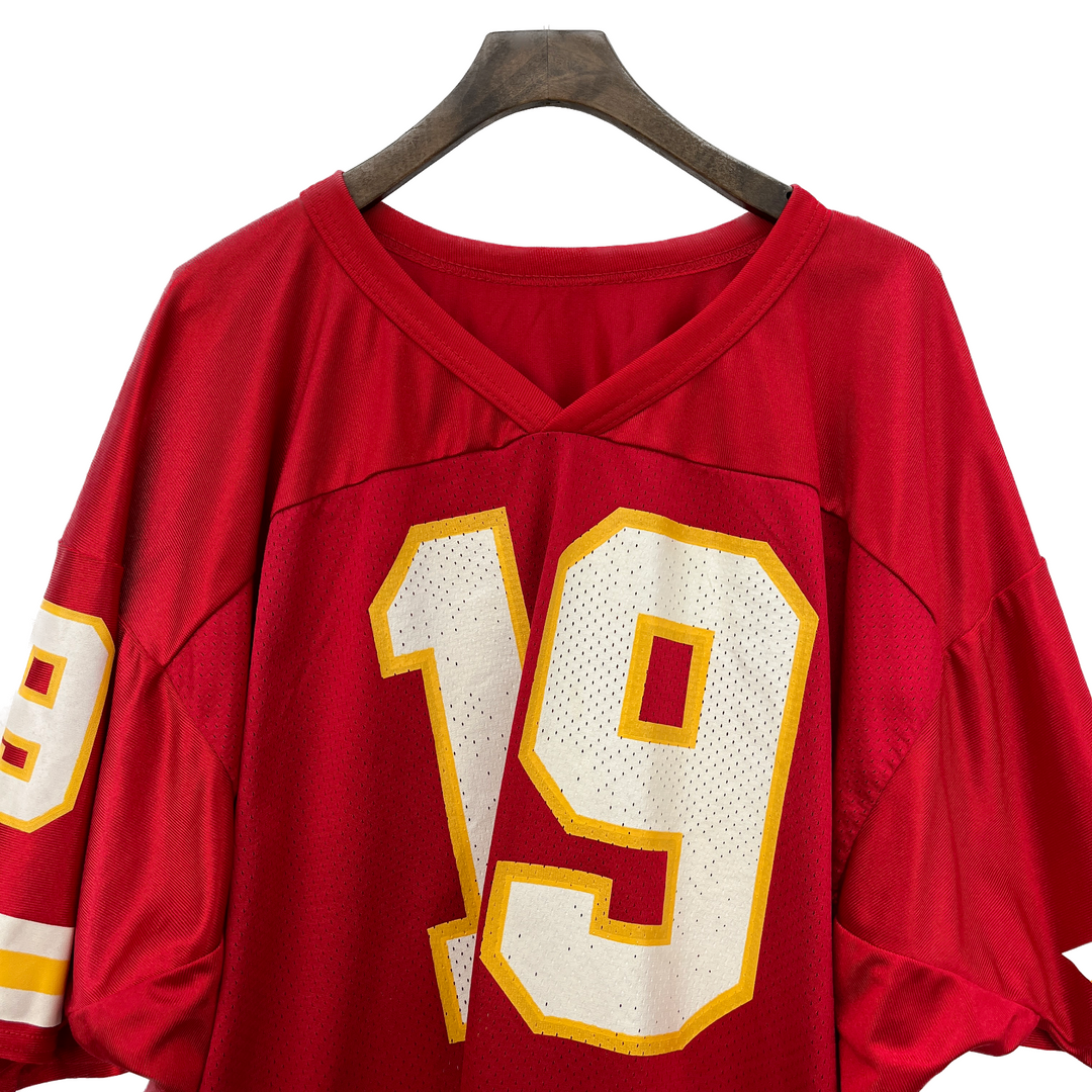 Vintage Kansas City Chiefs Joe Montana #19 Wilson Red Jersey Size 2XL Football