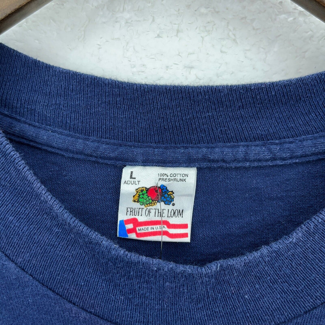 Vintage Dallas Cowboys 1992 Rose Bowl NFL Navy Blue T-shirt Size L Single Stitch