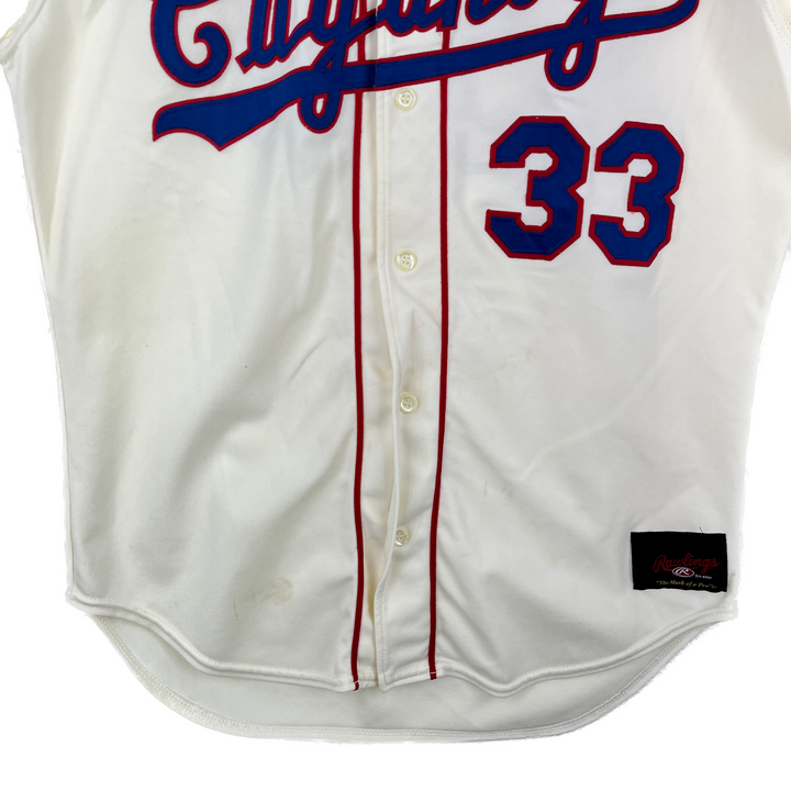Vintage Cuyahoga NCAA #33 White Baseball Jersey Size 46