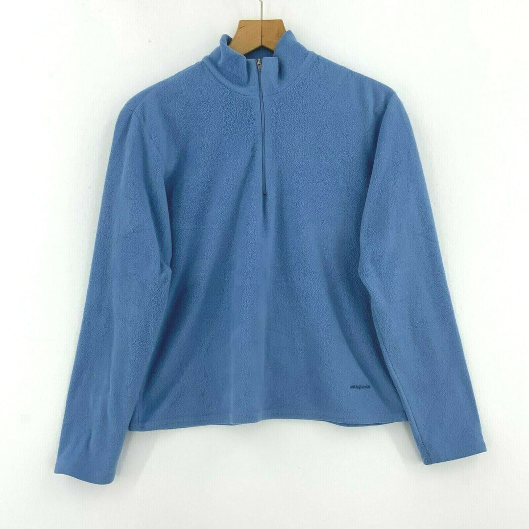 Patagonia Capilene Women's Quarter Zip Blue Sweater Size M