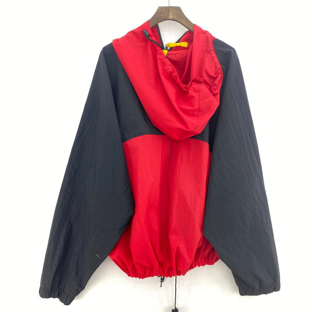 Vintage Marlboro Full Zip Red Hooded Light Jacket Size XL