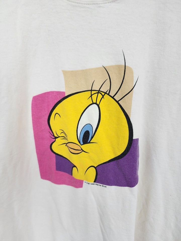 Vintage Tweety Bird Looney Tunes Graphic Tee Shirt (size Adult Large)