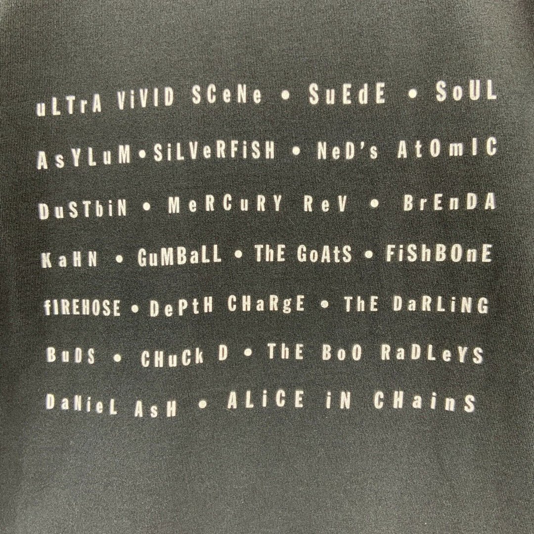 Vintage 1992 Alice in Chains Genrecide Album Tour Black Tour Shirt Size XL