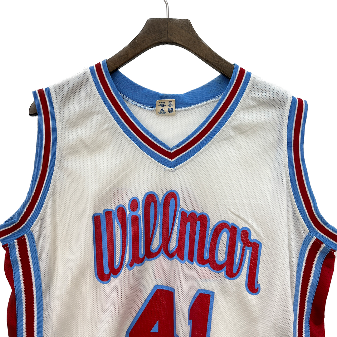 Vintage Champion 80s Willmar #41 White Basketball Jersey Size M