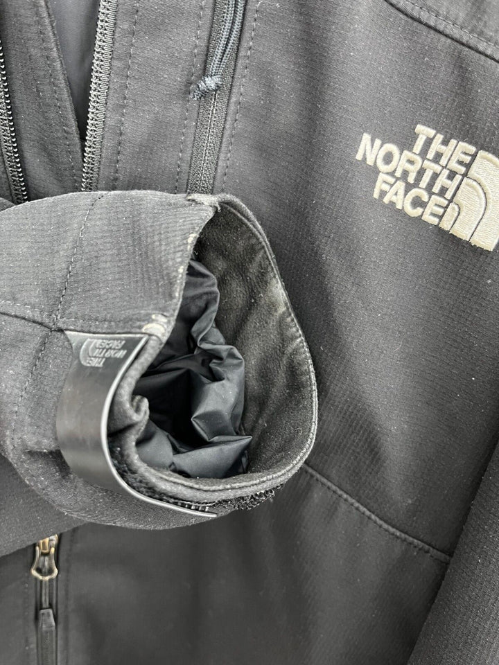 Vintage The North Face Full Zip Hooded Black Jacket Size L