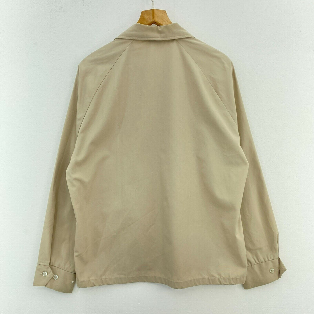 1970's Vintage Tan Full Zip Work Jacket Size M
