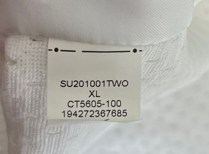 Vintage Nike Swoosh Basketball Jersey Size XL White Athletic Wear