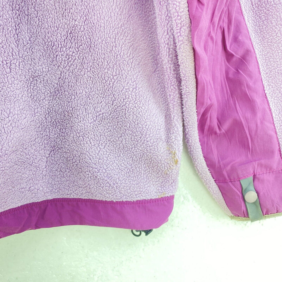 The North Face Women's Fleece Jacket Purple Full Zip Up Size M