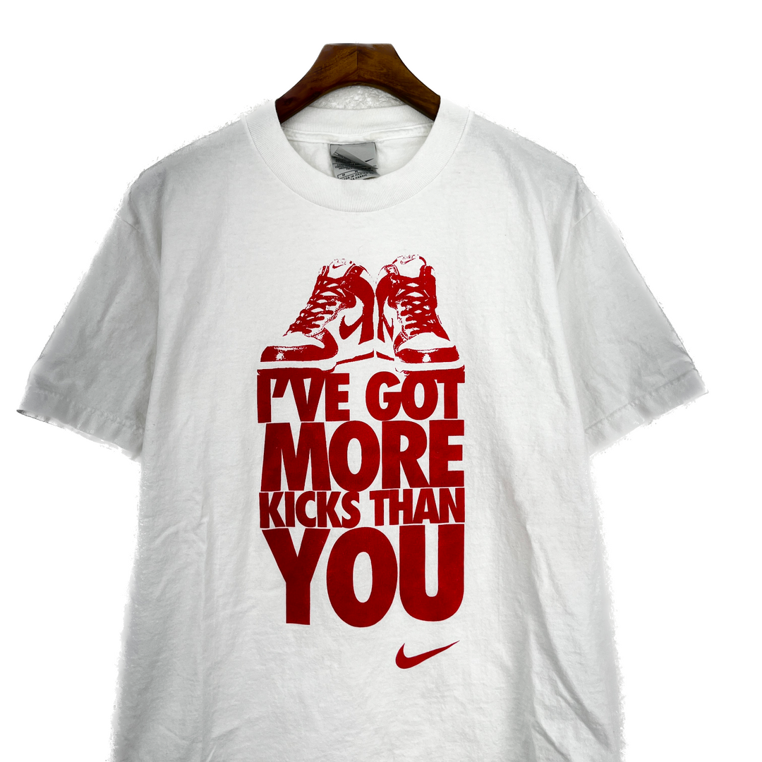 Nike I’ve Got More Kicks Than You White T Shirt Size M