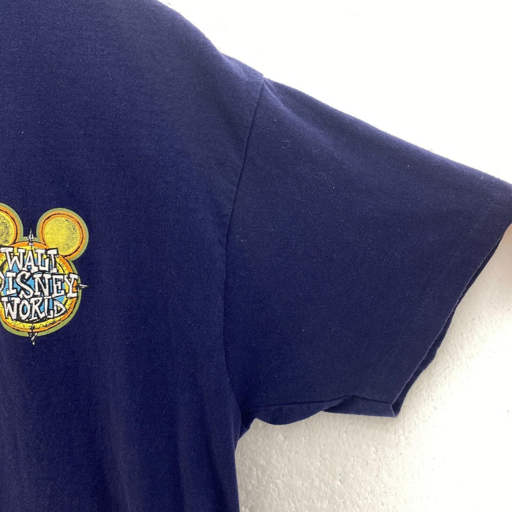 Walt Disney World Logo Mickey Mouse Navy Blue T-shirt Size M