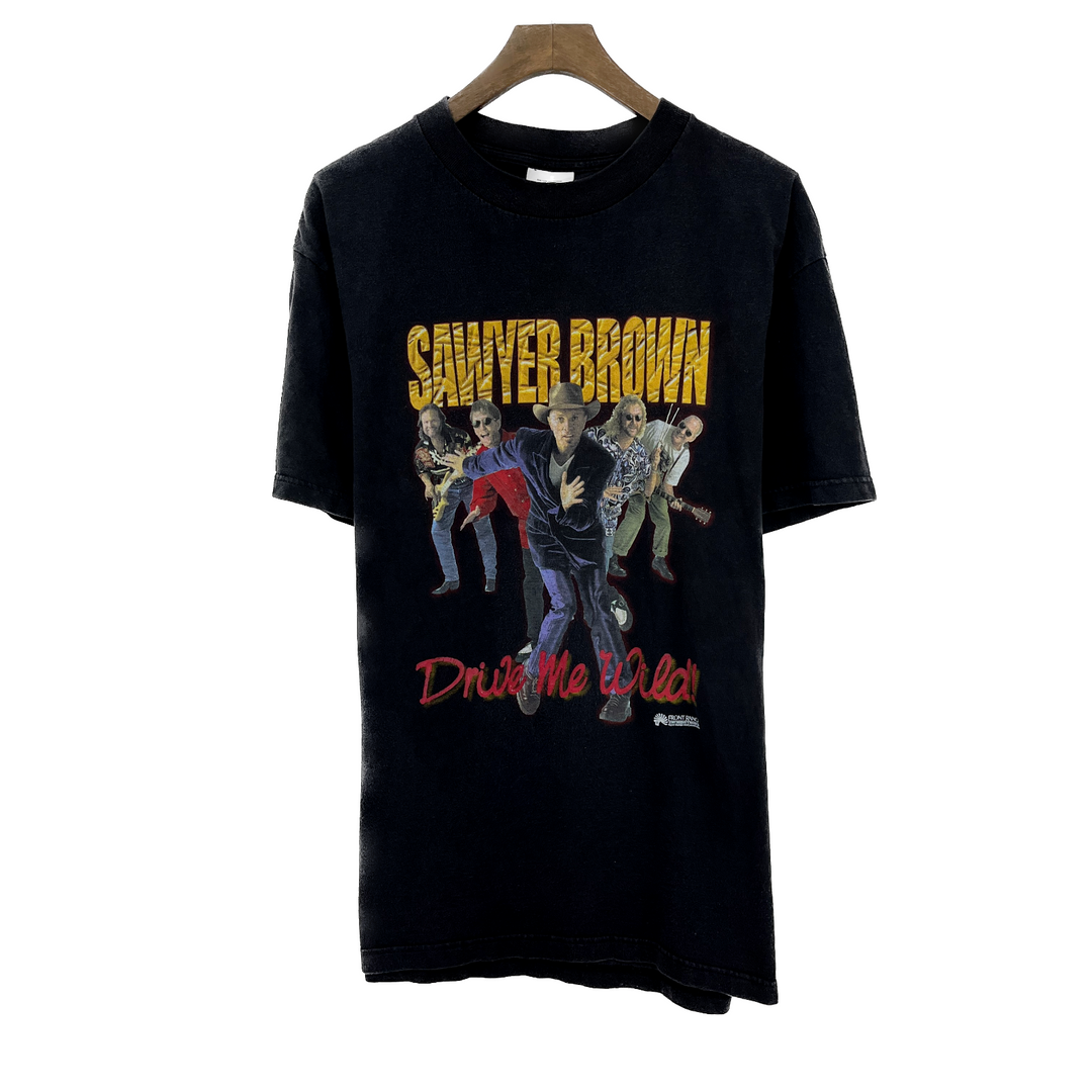 Vintage Drive Me Wild Sawyer Brown 1999 Black T-shirt Size L