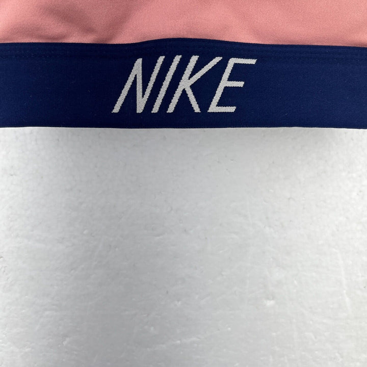 Nike Swoosh Logo Bra Pink Activewear Top Running Size S