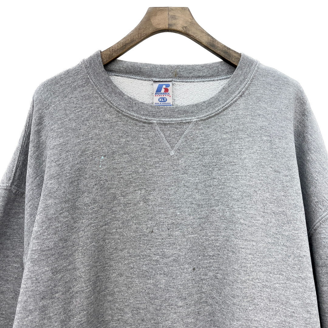 Vintage Russell Athletic Blank Gray Crew Neck Sweatshirt Size XL