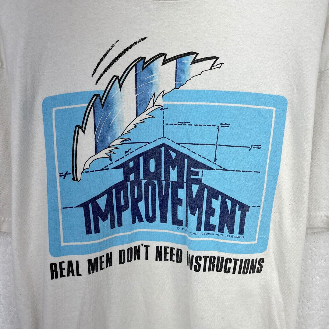 Vintage Home Improvement Real Men Don't Need Instructions Size XL