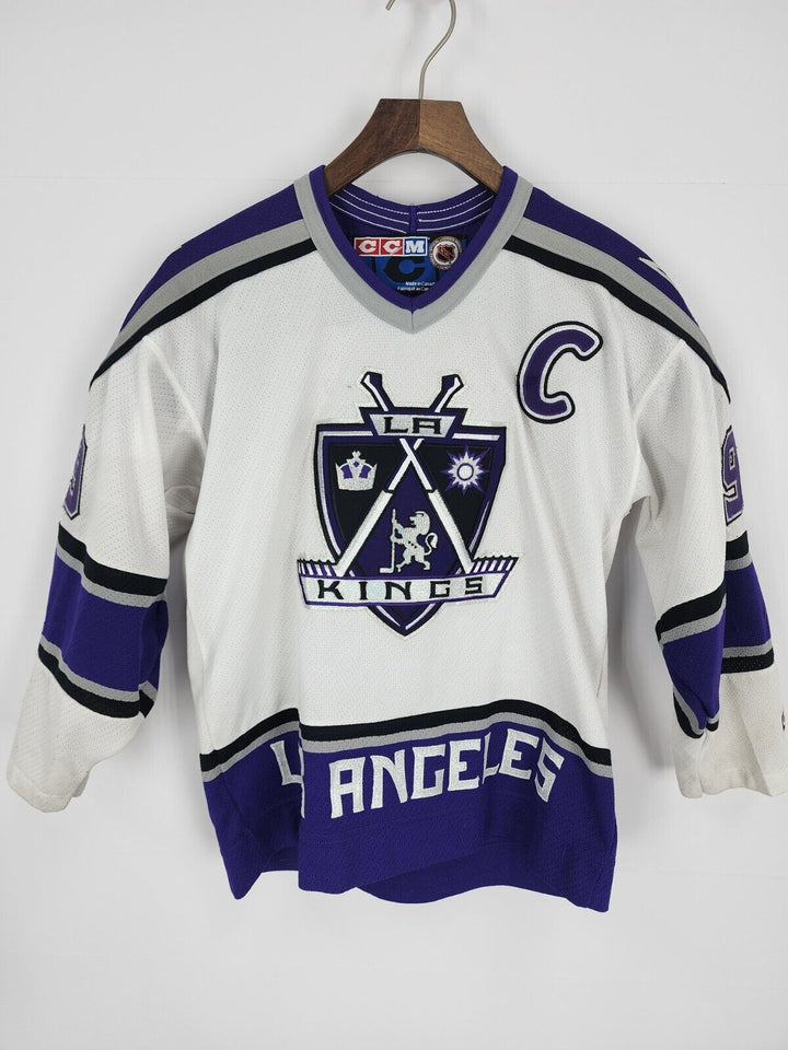 Los Angeles Kings Jersey Boys L white retro Starter Authentic jersey LA Kings