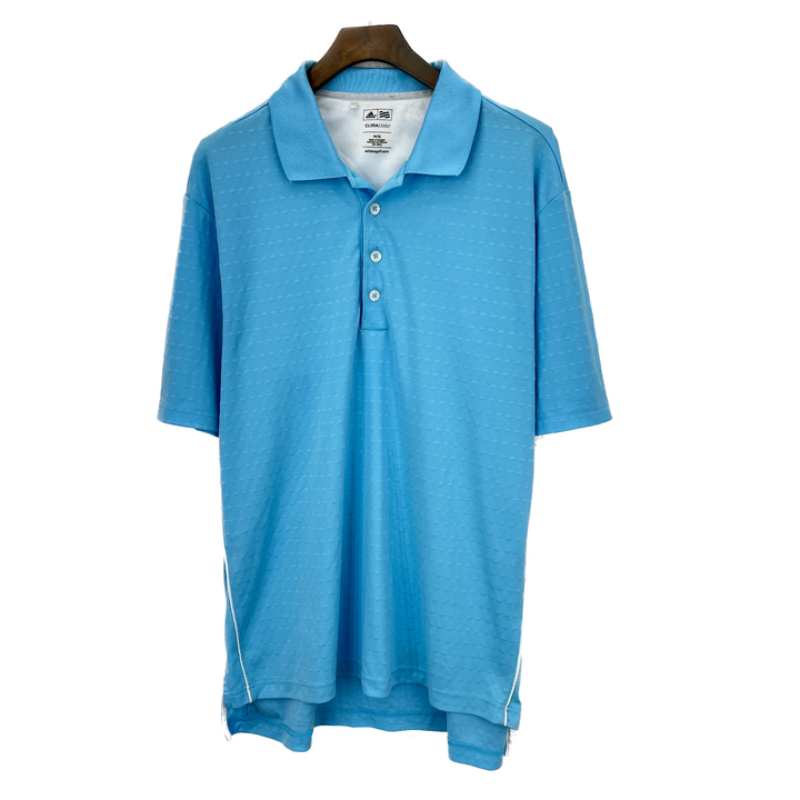Adidas Golf Blue Polo Shirt Size M