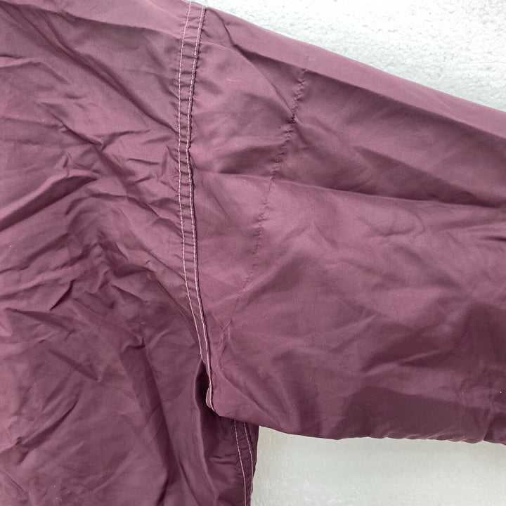 Vintage Wilson Burgundy Purple Snapped Lightweight Jacket Size M