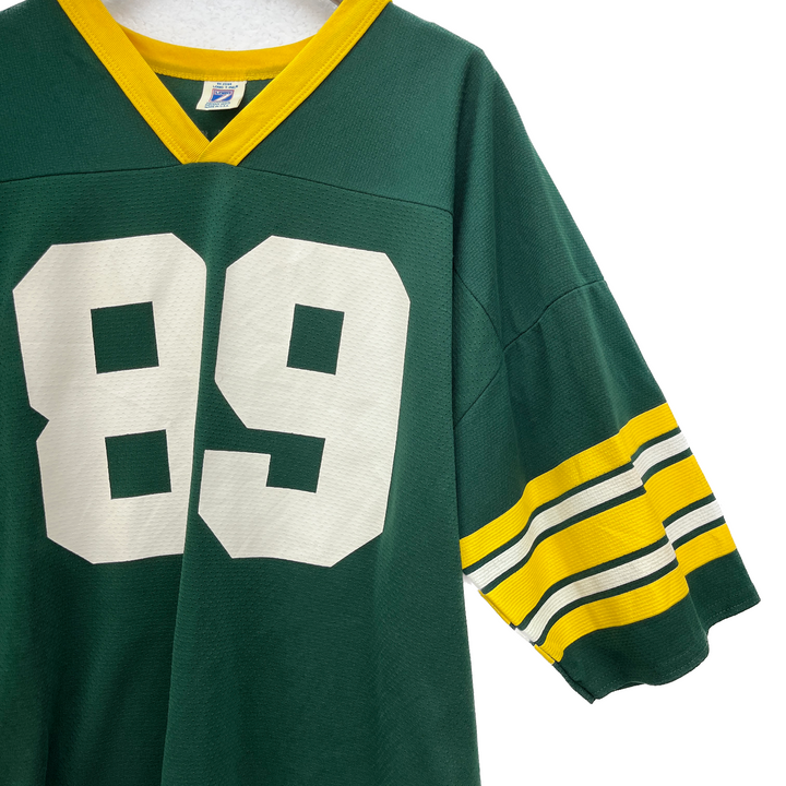#89 Mark Chmura Green Bay Packers Logo 7 Vintage Football Jersey Size 2XL Green