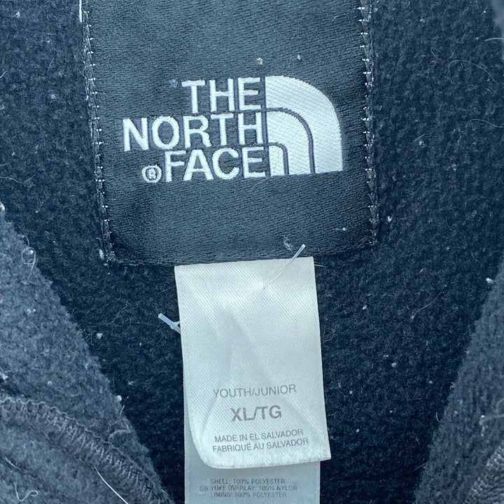 The North Face Youth Full Zip Black Denali Fleece Jacket Size XL