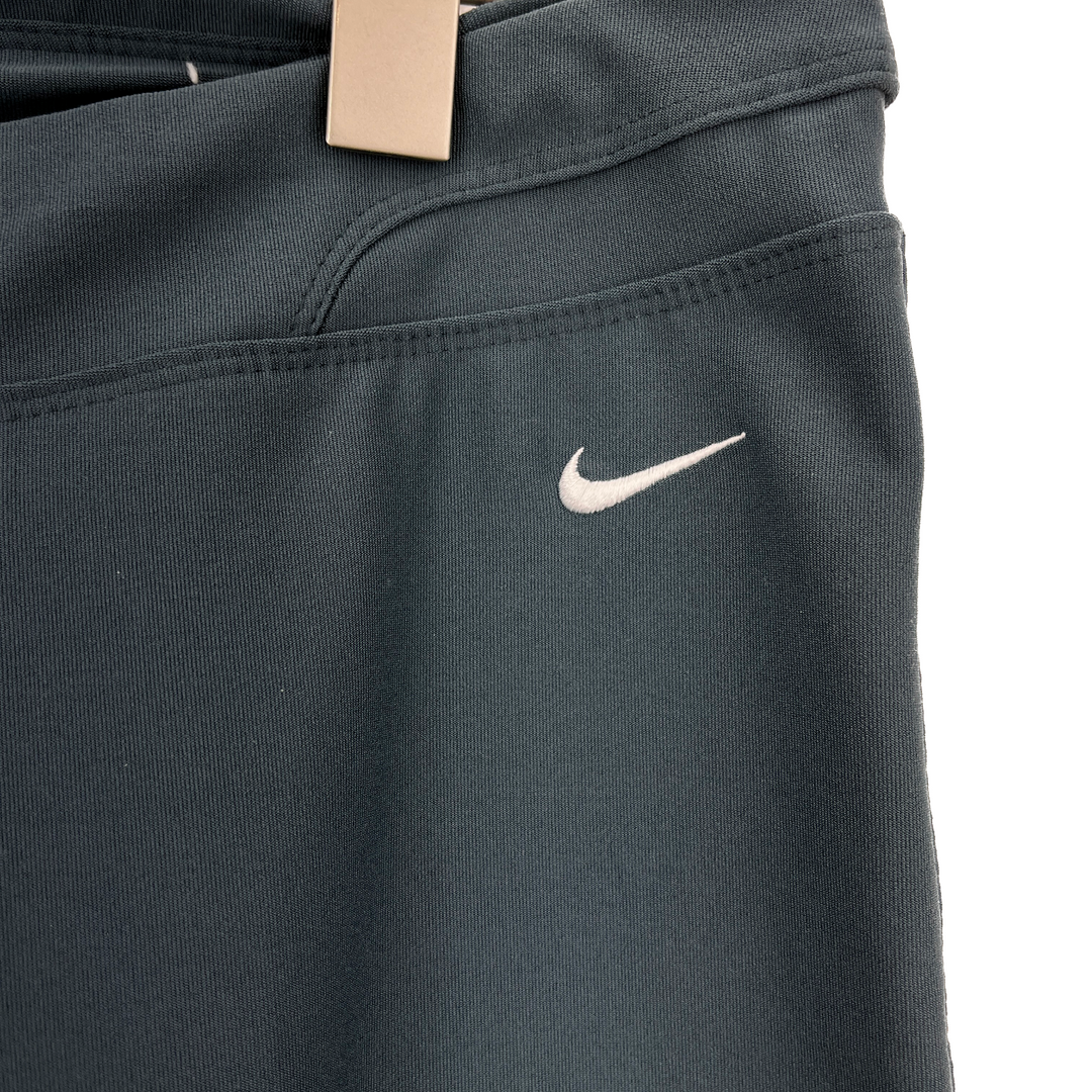Nike Dri-Fit Swoosh Green Wide Leg Leggings Size M