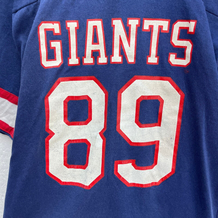 Vintage New York Giants NFL Navy Blue T-shirt Size L
