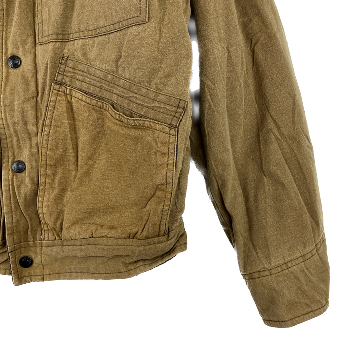 Vintage Schott Rancher Brown Sherpa Collar Full Zip Jacket Size S