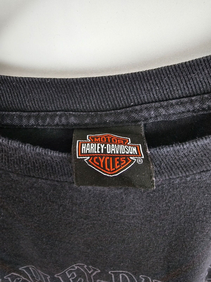 Vintage Harley Davidson Long Sleeve Prairie T-shirt Black Size 3XL