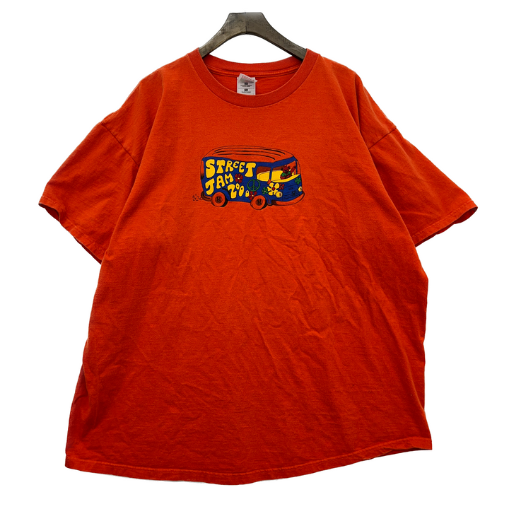 Vintage Jerry Garcia The Grateful Dead Street Jam 2000 Orange T-shirt Size 2XL