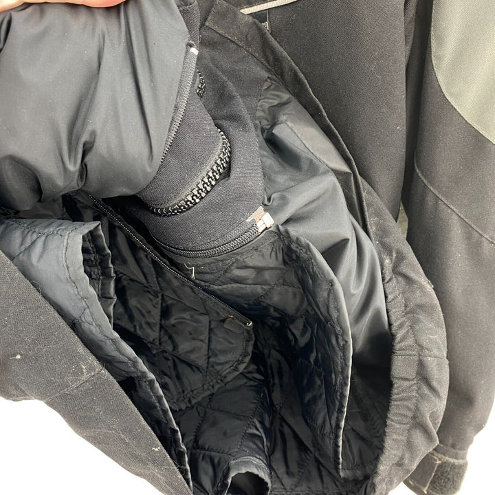 Cordura Motorcycle Rider Racing Jacket Black Size M With Armor & Liner