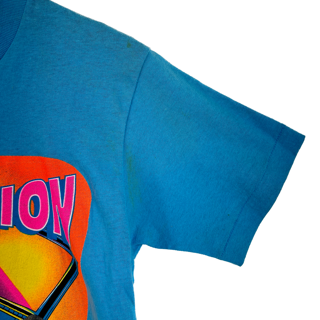 Vintage Urklevision Steve Urkle TV Show 1991 T-Shirt 90s Single Stich Blue L Kid