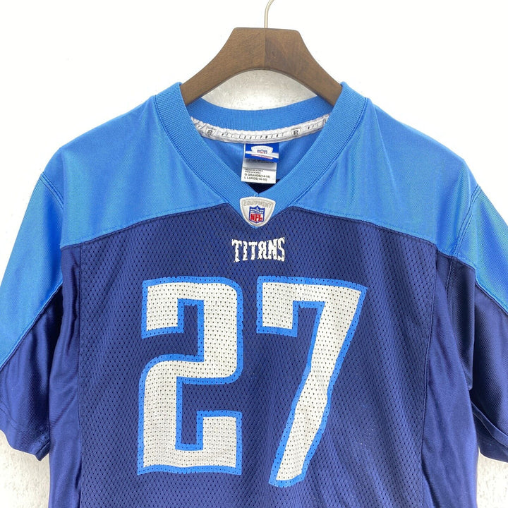 Reebok V-Neck Blue NFL George #27 Jersey Size L Kids