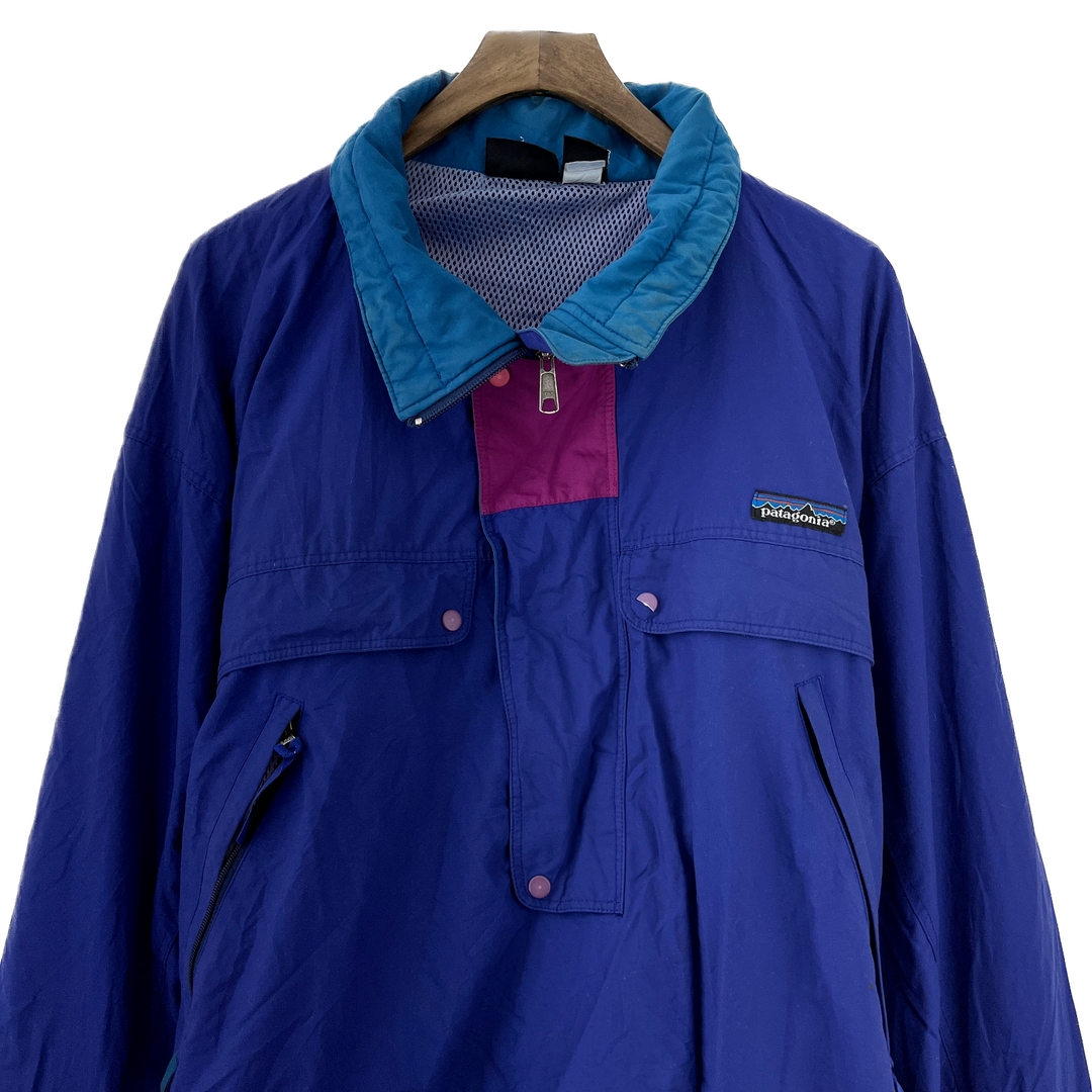 Vintage Patagonia Purple 1/4 Zip Pullover Light Rain Jacket Size L