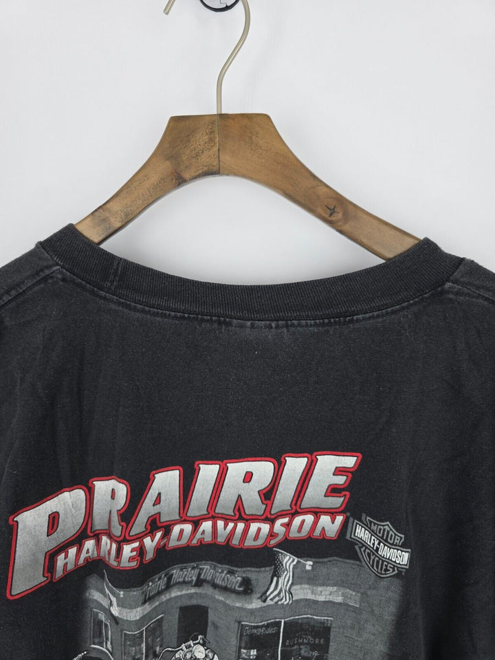 Vintage Harley Davidson Long Sleeve Prairie T-shirt Black Size 3XL