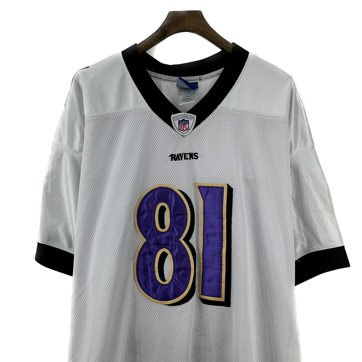 Anquan Boldin Baltimore Ravens Jersey #81 Sz 56 Adult Onfield Reebok White NFL