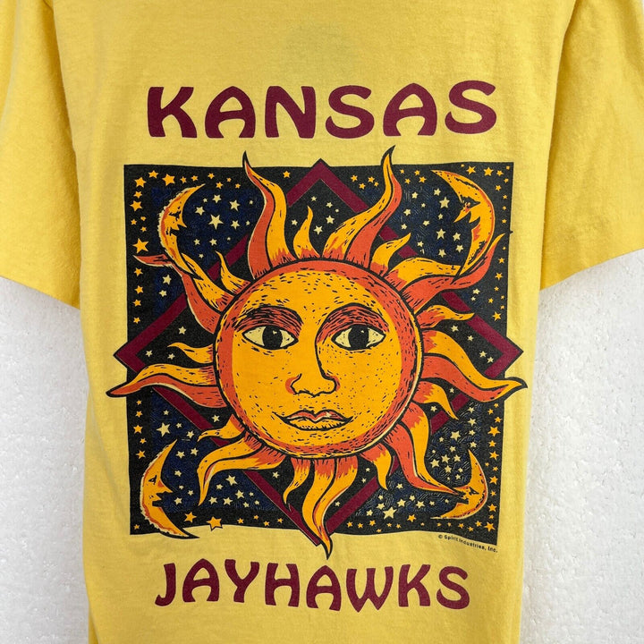 Russell Athletic Kansas Jayhawks Sun Yellow T-shirt Size S