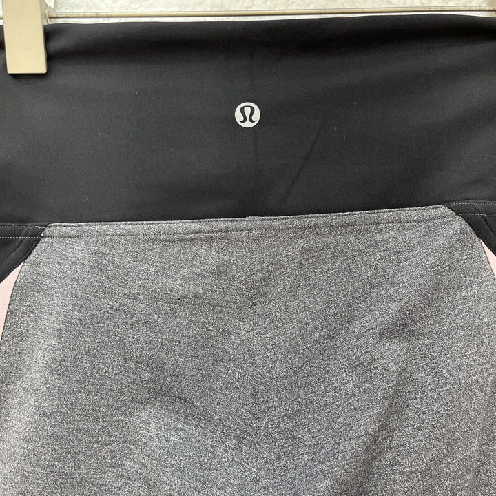 Lululemon Gray Pink Side Panel Training Leggings Size 10