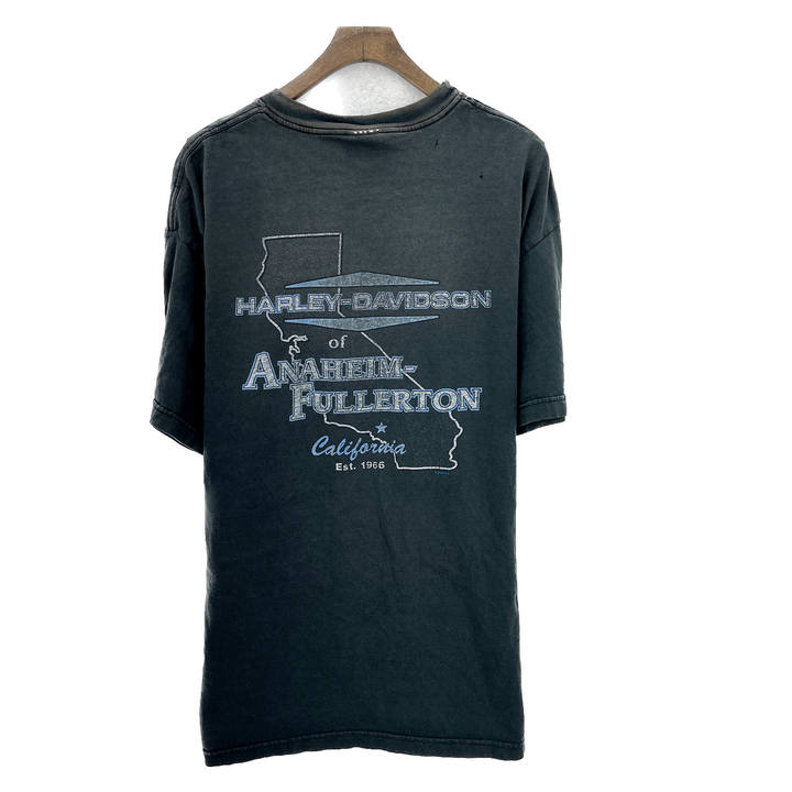 Vintage Harley Davidson Black Biker California T-shirt Size XL