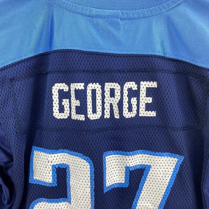 Reebok V-Neck Blue NFL George #27 Jersey Size L Kids