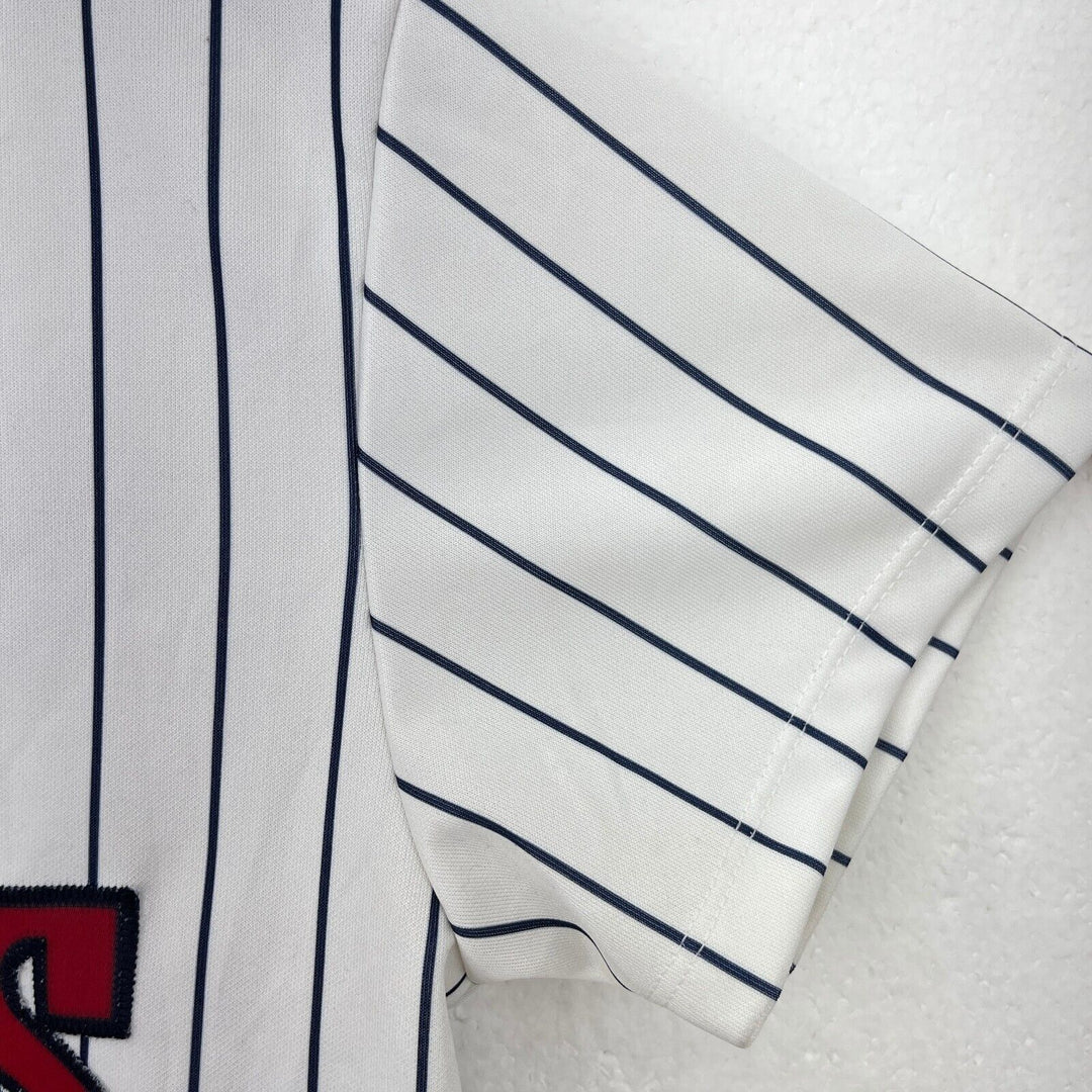 Vintage Minnesota Twins MLB Blackburn #53 White Striped Jersey Size M