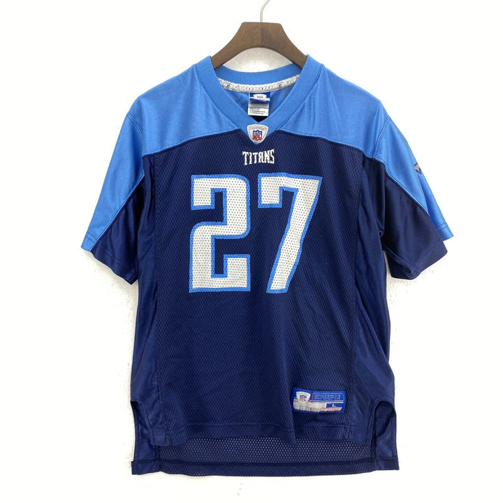 Reebok V-Neck Blue NFL George #27 Jersey Size L Kids