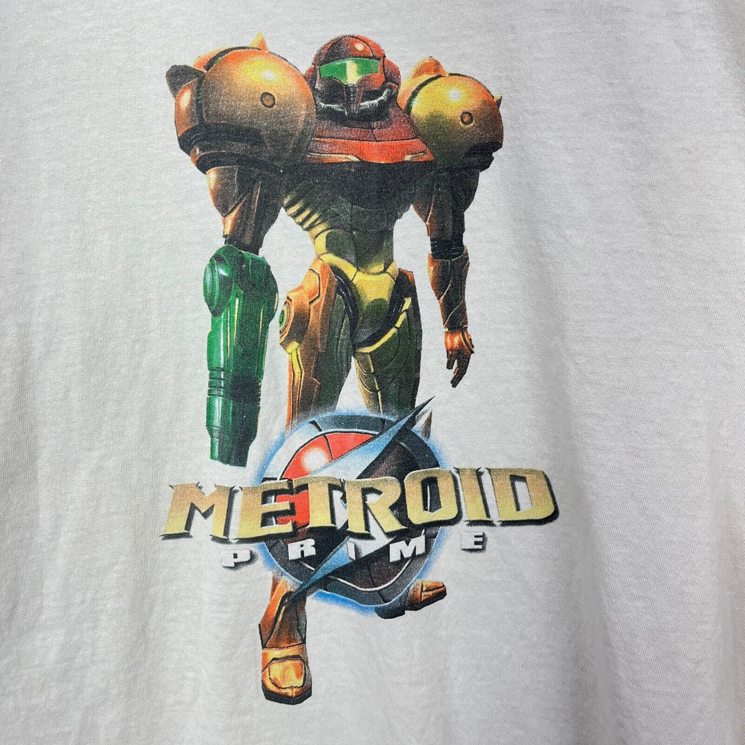 Vintage Metroid Prime Computer Game White T-shirt Size M
