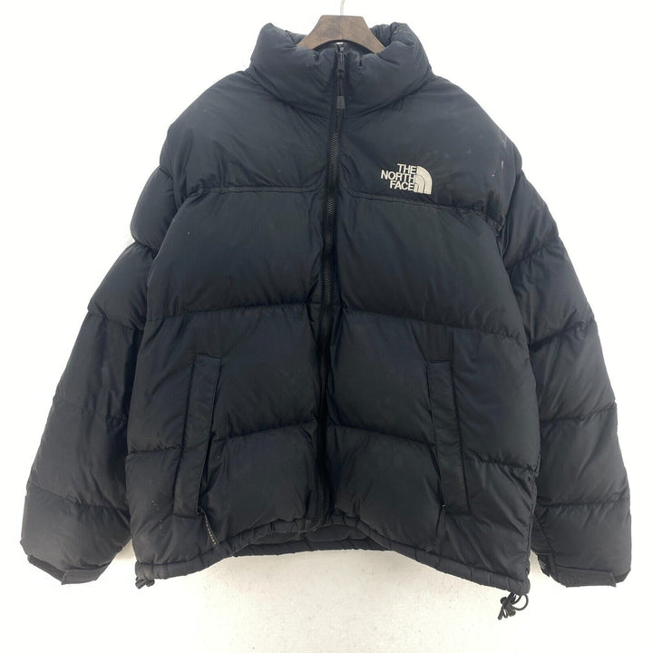 The North Face Black Insulated Puffer Hooded Jacket Size XL Full Zip Up