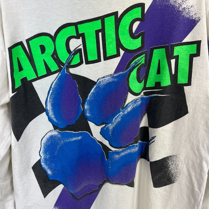 Vintage Arctic Cat Panther Long Sleeve T-Shirt Size XL Snowmobile 1995