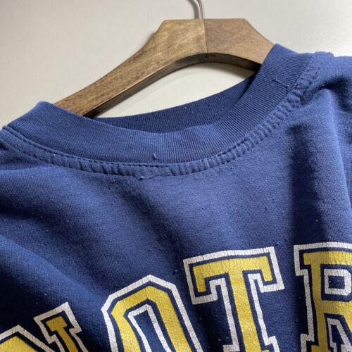 Vintage Notre Dame Fighting Irish College NCAA Navy Blue Sweatshirt Size L