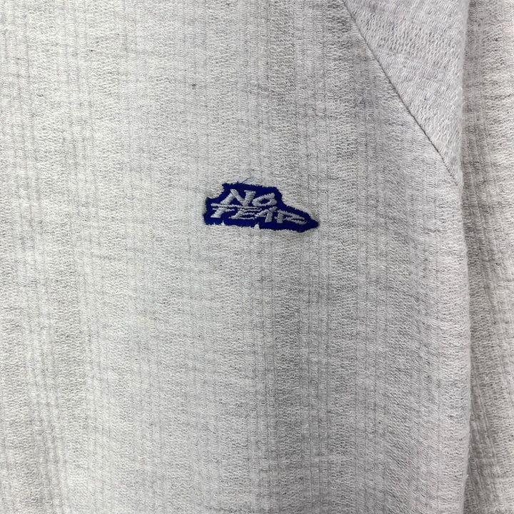 Vintage No Fear Chest Logo Gray T-shirt Size L Raglan Sleeve