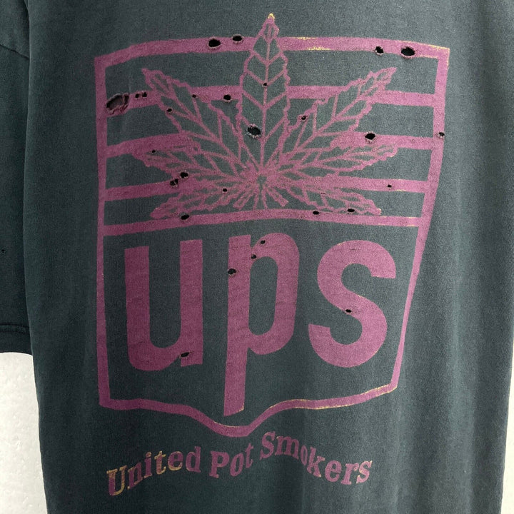 Vintage UPS United Pot Smokers Black T-shirt Size XL