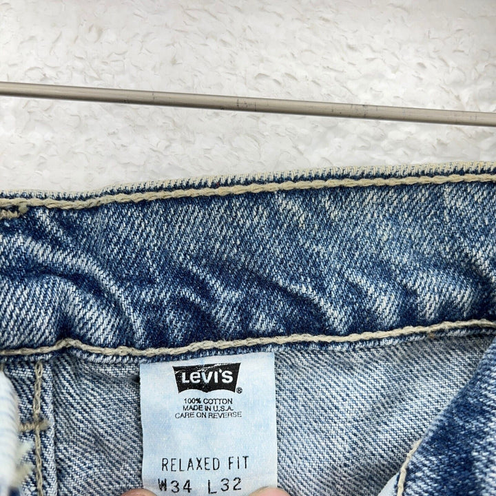 Levi's Vintage White Tab Jeans Medium Wash Blue Size 34 x 32
