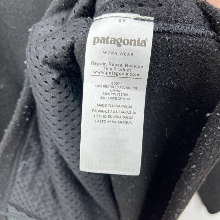 Vintage Patagonia Synchilla Full Zip Fleece Black Jacket Size L